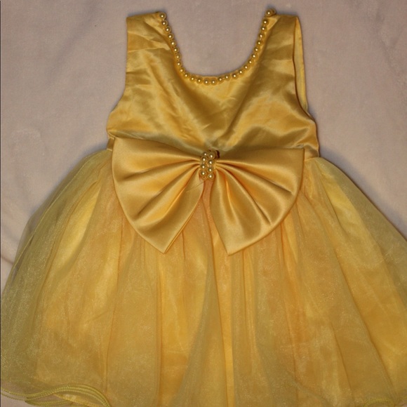 Yellow infant party dress - Picture 4 of 12